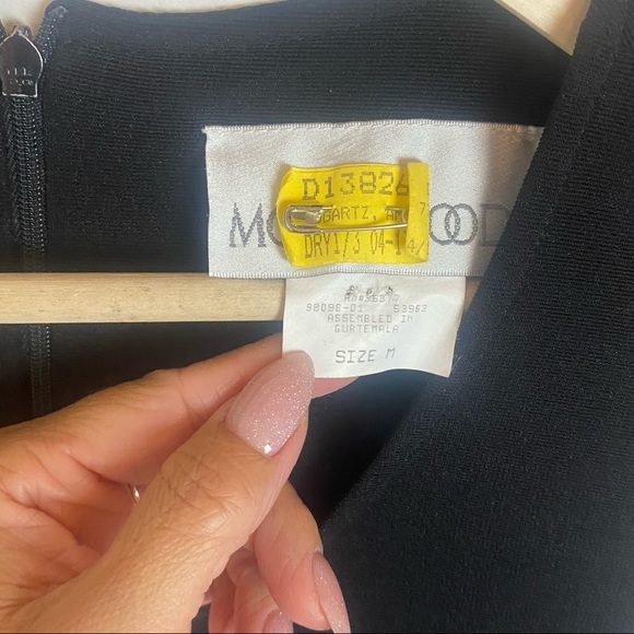 Motherhood Maternity Dress Black Tie Back Medium - Picture 10 of 10